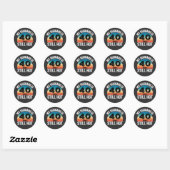 Mijn man is 40 en nog steeds heet ronde sticker (Vel)