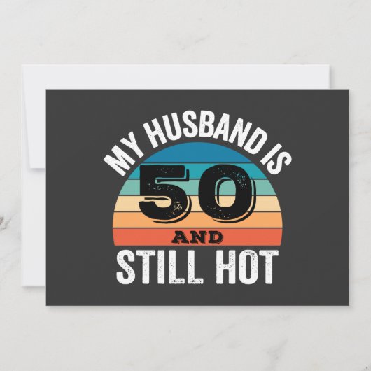 Mijn man is 50 en nog steeds heet kaart (Voorkant)