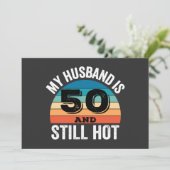 Mijn man is 50 en nog steeds heet kaart (Staand voorkant)
