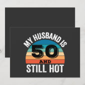 Mijn man is 50 en nog steeds heet kaart (Voorkant / Achterkant)