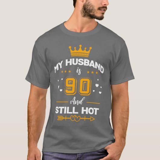 Mijn man is 90 en nog steeds heet 90ste Py boy T-shirt (Voorkant)