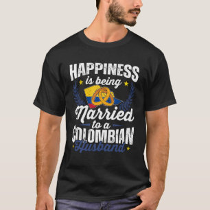 Mijn man is Colombiaans Colombia Pride getrouwd me T-shirt