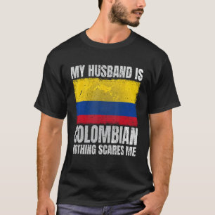 Mijn man is Colombiaanse vrouw voor Colombia T-shirt