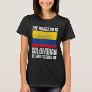 Mijn man is Colombiaanse vrouw voor Colombia T-shirt