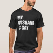 Mijn man is Gay Pride Maand LGBT Homoseksuele Rege T-shirt (Voorkant)