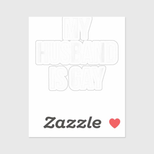 Mijn man is Gay Sticker (Vel)