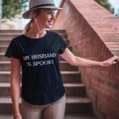 Mijn man is griezelig grappig Halloween T-shirt