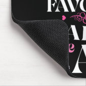 Mijn man is mijn favoriete pijn in mijn hart muismat (Hoek)