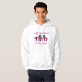 Mijn man is sneller dan jij hoodie (Voorkant volledig)