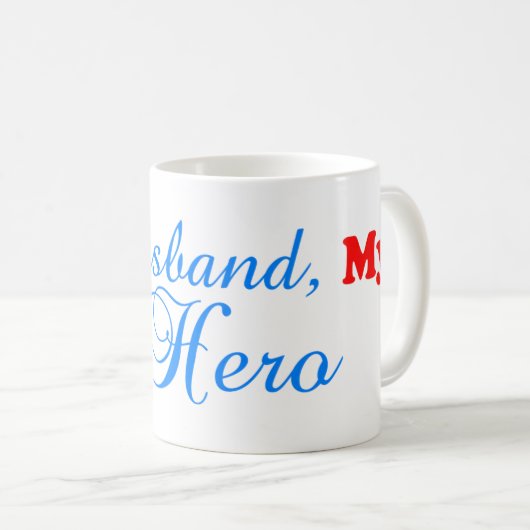 Mijn man Mijn held Mok (Voorkant rechts)