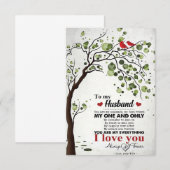 Mijn Man Mijn Man Mijn Enige Bedankkaart (Voorkant / Achterkant)