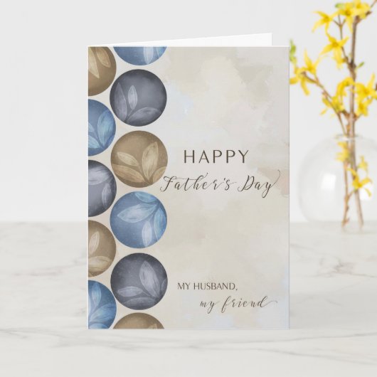 Mijn man, mijn vriendenkring Vaderdag Kaart (Gele Bloem)