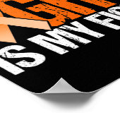 Mijn man vecht is mijn vechtlust om leukemie te be poster (Hoek)