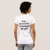 Mijn man viel weg van T-shirt (Achterkant volledig)