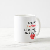 Mijn man zijn is het enige geschenk dat je nodig h koffiemok (Voorkant rechts)