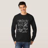 Mijn mandoline is het spek van de muziek t-shirt (Voorkant volledig)