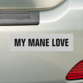 Mijn Mane Liefde Paard Trailer Bumpersticker (Op auto)