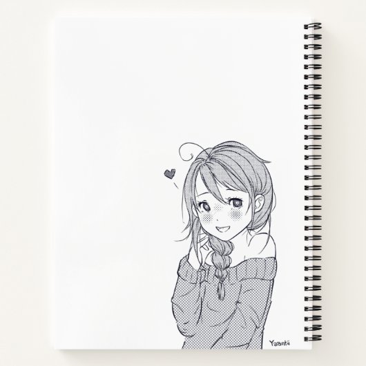 Mijn Manga Sketchbook-laptop Notitieboek (Achterkant)