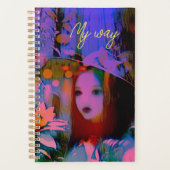 Mijn manier, een mooie vrouw abstract planner (Voorkant)