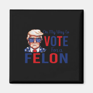 Mijn manier om te stemmen voor een Felon Funny Quo Magneet