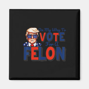 Mijn manier om te stemmen voor een Felon Funny Quo Magneet