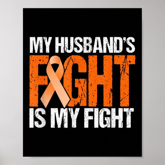Mijn mannen vechten is mijn strijd tegen leukemie. poster (Voorkant)