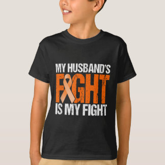 Mijn mannen vechten is mijn strijd tegen leukemie. t-shirt