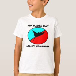 Mijn Manta Ray heeft mijn huiswerk gegeten T-shirt