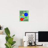 Mijn Marbles Verliezen Grappige Poster Bord (Thuiskantoor)