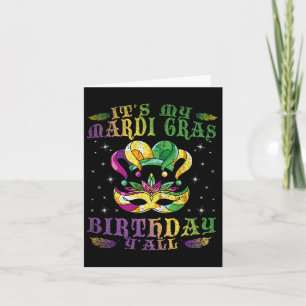 Mijn Mardi Gras Birthday Yall Celebration Gift M Kaart