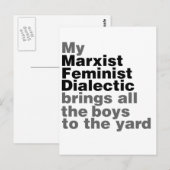 Mijn marxistische feministische dialectiek brengt briefkaart (Voorkant / Achterkant)