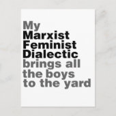 Mijn marxistische feministische dialectiek brengt briefkaart (Voorkant)