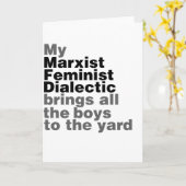 Mijn marxistische feministische dialectiek brengt  kaart (Gele Bloem)