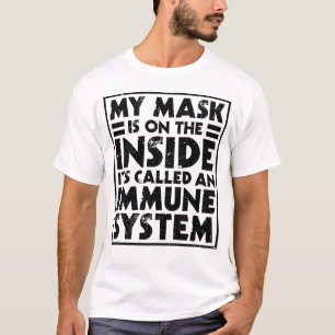 Mijn masker zit aan de binnenkant, het heet een im t-shirt