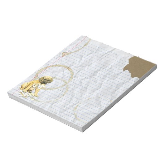 Mijn Mastiff Ate mijn Lesson Plan Notitieblok (Linkerzijde)