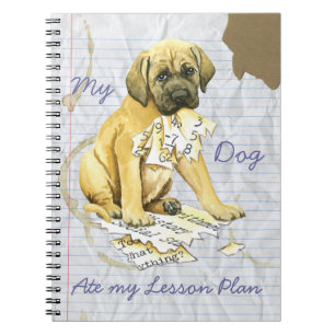 Mijn Mastiff Ate mijn Lesson Plan Notitieboek