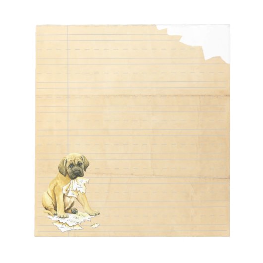 Mijn Mastiff Ate Mijn thuiswerk Notitieblok (Voorkant)