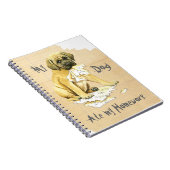 Mijn Mastiff Ate Mijn thuiswerk Notitieboek (Rechterzijde)