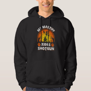 Mijn Mastiff-hond rijdt met heks met jachtgeweer H Hoodie