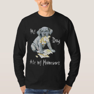 Mijn Mastino Ate Mijn thuiswerk T-Shirt