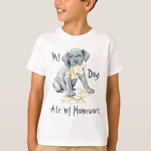 Mijn Mastino Ate Mijn thuiswerk T-Shirt