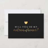 Mijn matron - Gold Heart Script Fab Kaart (Voorkant)