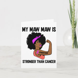 Mijn Maw Maw is sterker dan kanker in Afrika Kaart