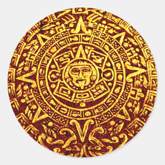 Mijn Maya kalender (ronde Stickers) Ronde Sticker (Voorkant)