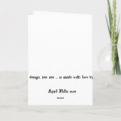 Mijn mechanische hart kaart (Achterkant)