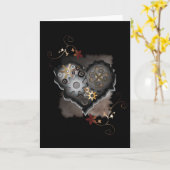 Mijn mechanische hart kaart (Gele Bloem)