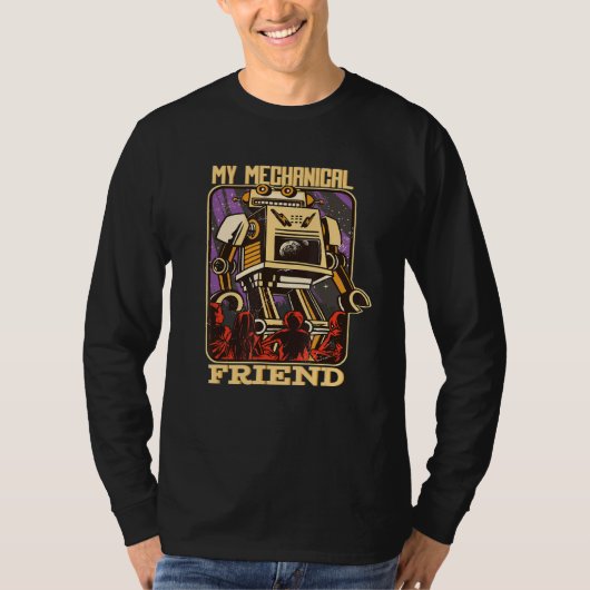 Mijn mechanische vriend Robot Cyborg Speelgoed T-shirt (Voorkant)