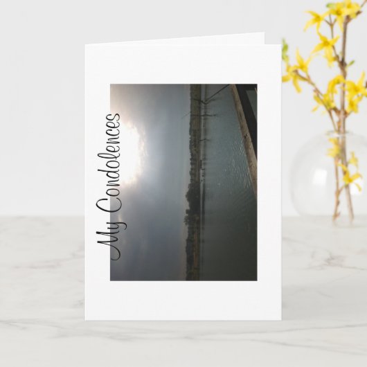 Mijn medeleven kaart (Gele Bloem)