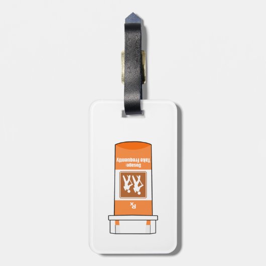 Mijn medicijn bagagelabel (Achterkant verticaal)