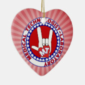 MIJN MEDISCHE TECHNOLOOG IK HOU VAN ASL LABORATORY KERAMISCH ORNAMENT (Rechts)